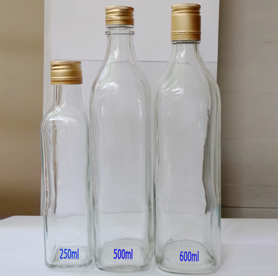Combo 10 chai thủy tinh vuông 250ml
