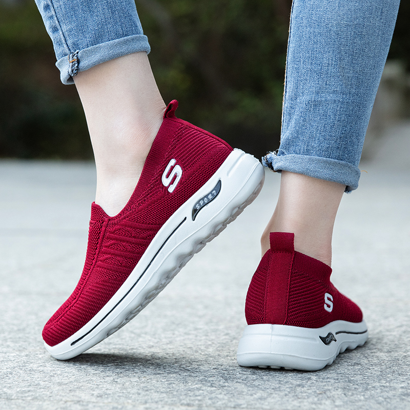 Skechers_Mới GO WALK 5-giày Nữ Giày Thể Thao Giày Thể Thao Nữ Đôi Giầy đen Giày đi Bộ