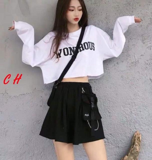 Áo croptop WONDROUS dài tay COH0919