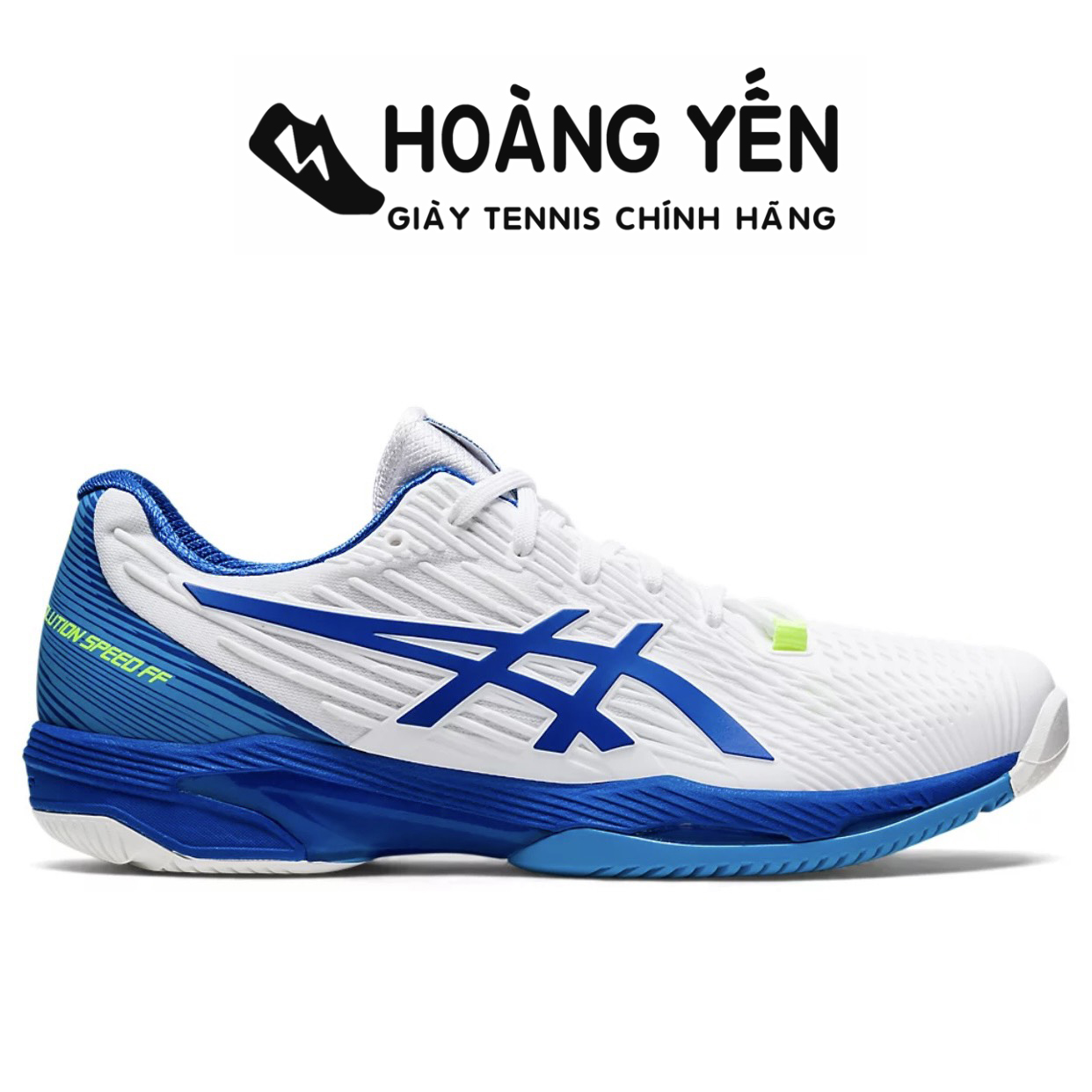 Giày Tennis Nam Asics Solution Speed FF2 - White Blue