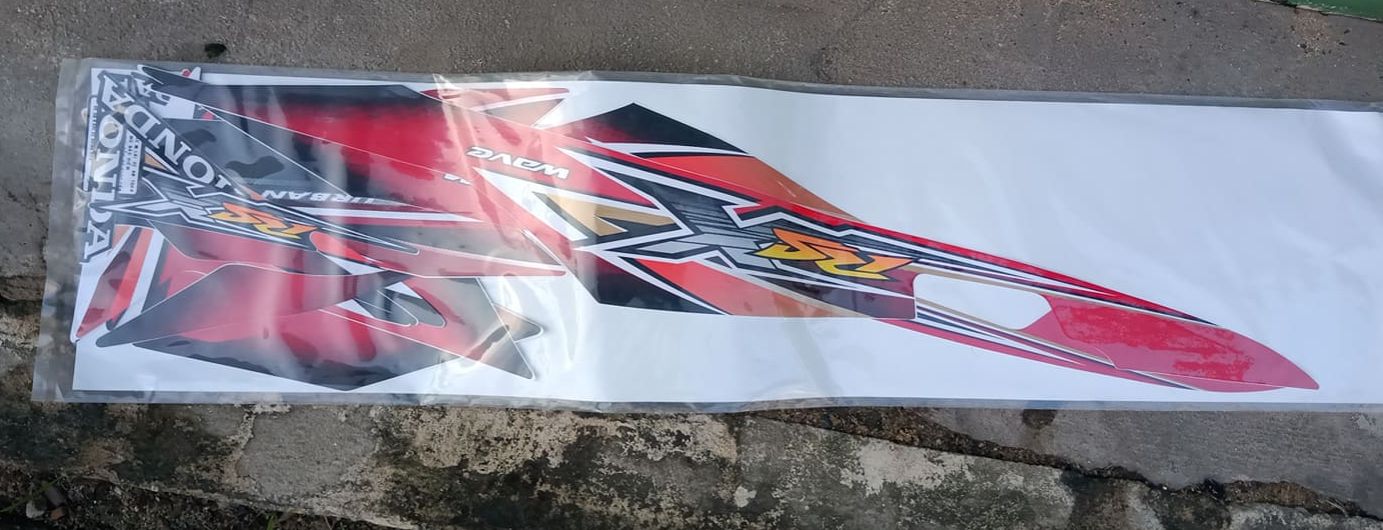 Bộ tem honda wave RSX 100 màu đỏ