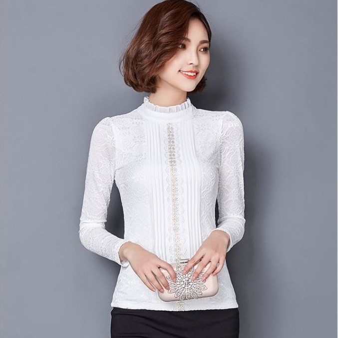 Áo kiểu ren sang trọng ALe34