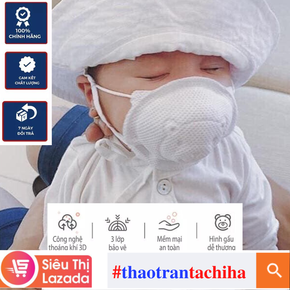 📢 #KHẨU_TRANG_GẤU_CHO_BÉ - [5000đ /chiếc] - 6 tháng tuổi++ #thaotrantachiha (っ◔◡◔)っ ❤