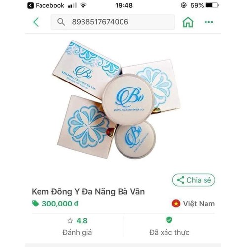[CHÍNH HÃNG CÔNG TY - DATE MỚI 2021] Kem đông y Đa năng bà Vân