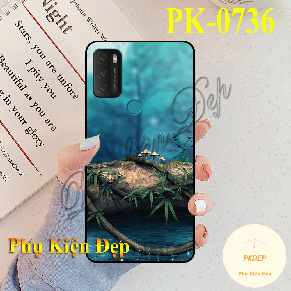 Ốp lưng Vsmart Star 5 dẻo đen in hình Phong Cảnh