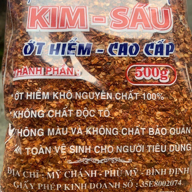 Ớt hiếm khô xay nguyên chất 500g