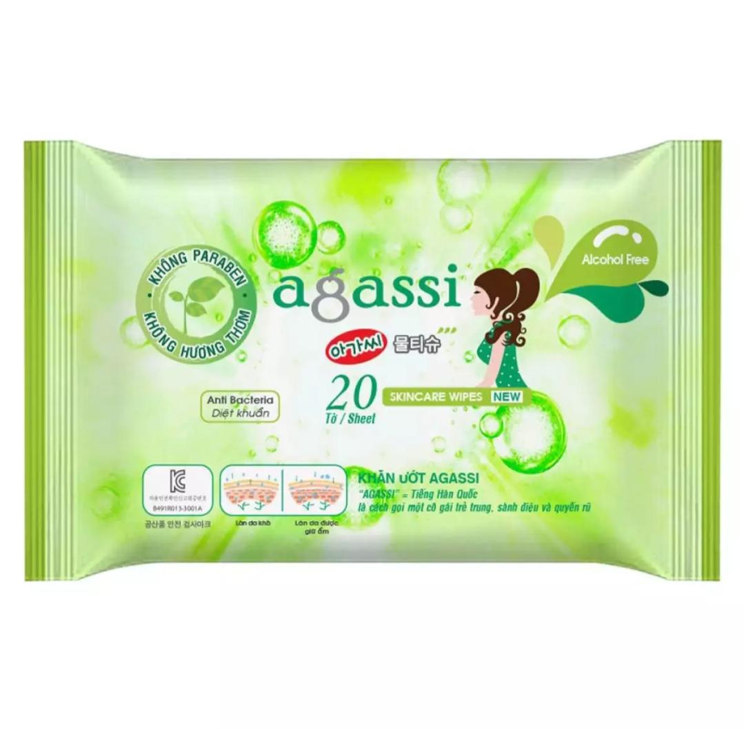 [HCM]combo 5 gói khăn ướt agi ko mùi 20 tờ