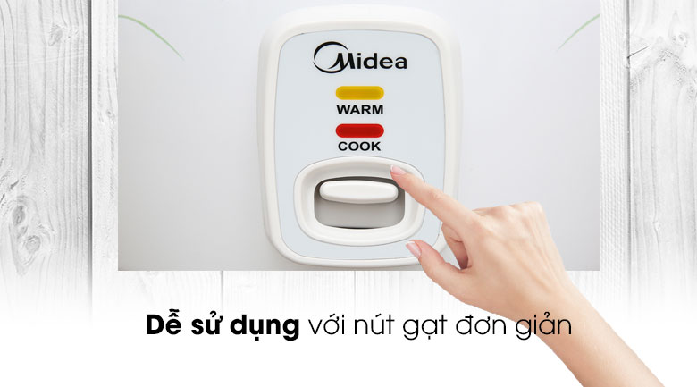 Nồi cơm điện Midea nắp đậy 2,2 lít MR-GM22SA