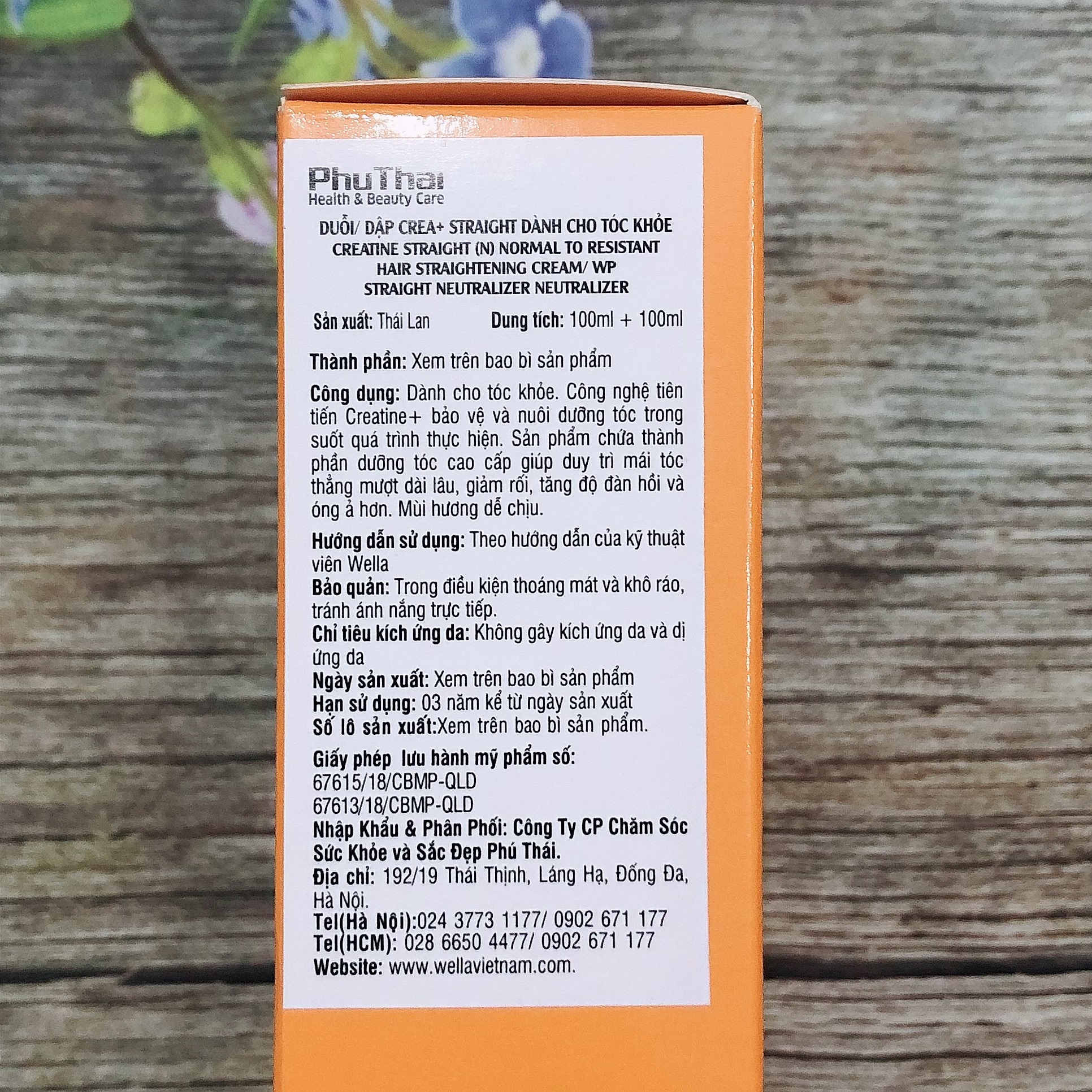 KEM DUỖI TÓC WELLA CREATIN STRAIGHT PHÙ HỢP ÉP TÓC MÁI 100ML*2