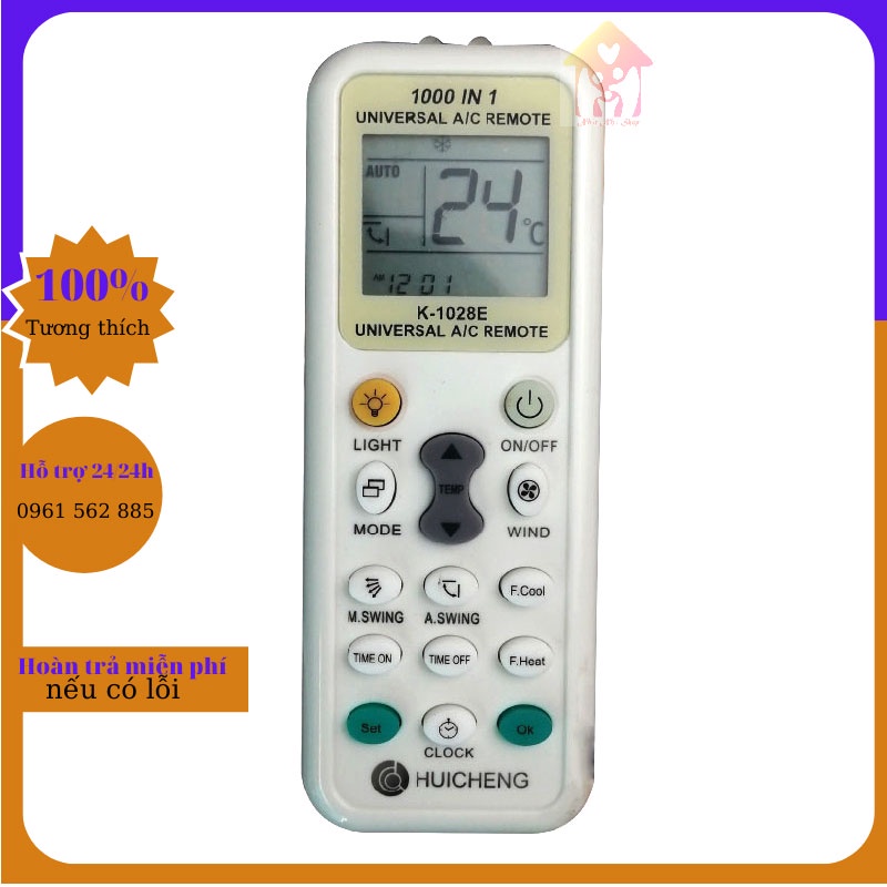 Điều khiển điều hòa đa năng k1028e