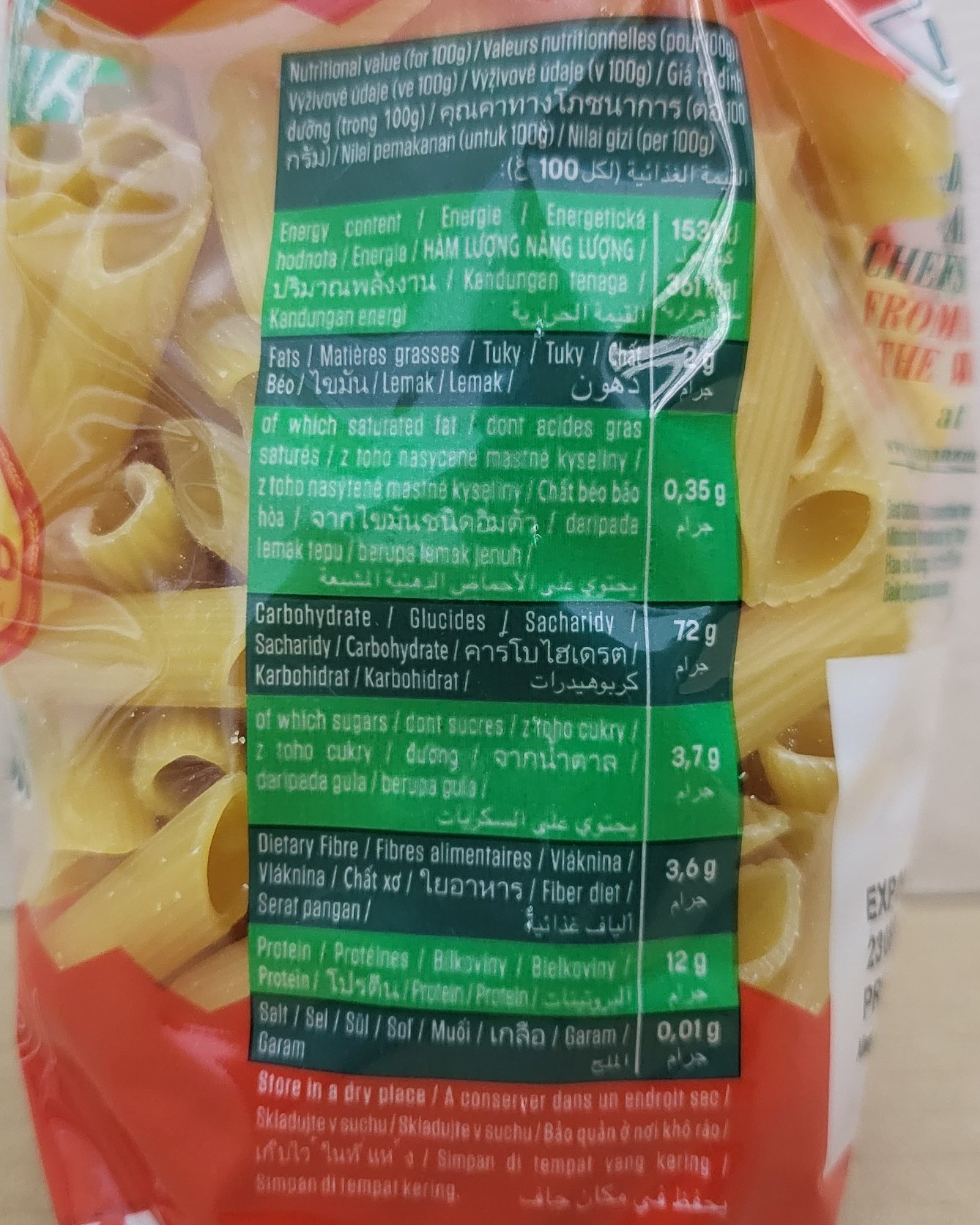 [Gói 400g – PENNE] NUI ỐNG XÉO [Italia] PANZANI Penne Rigate Pasta