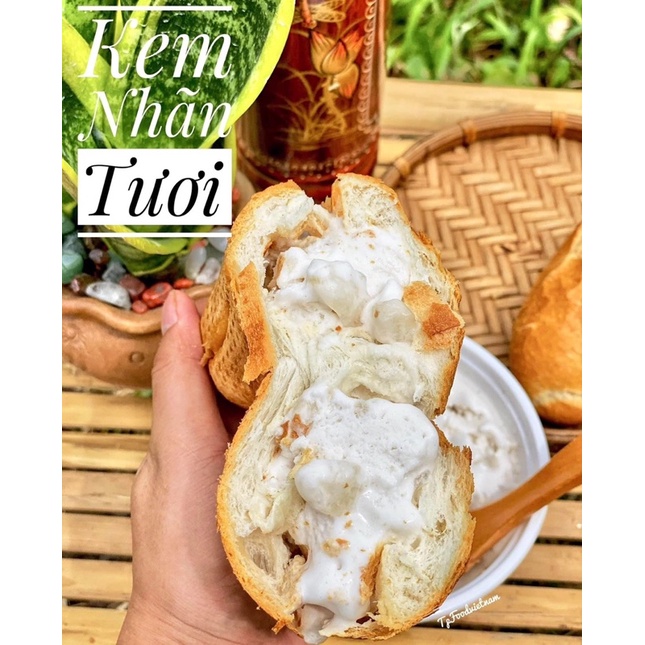 Kem nhãn tươi - hộp 500gr (giao tphcm)