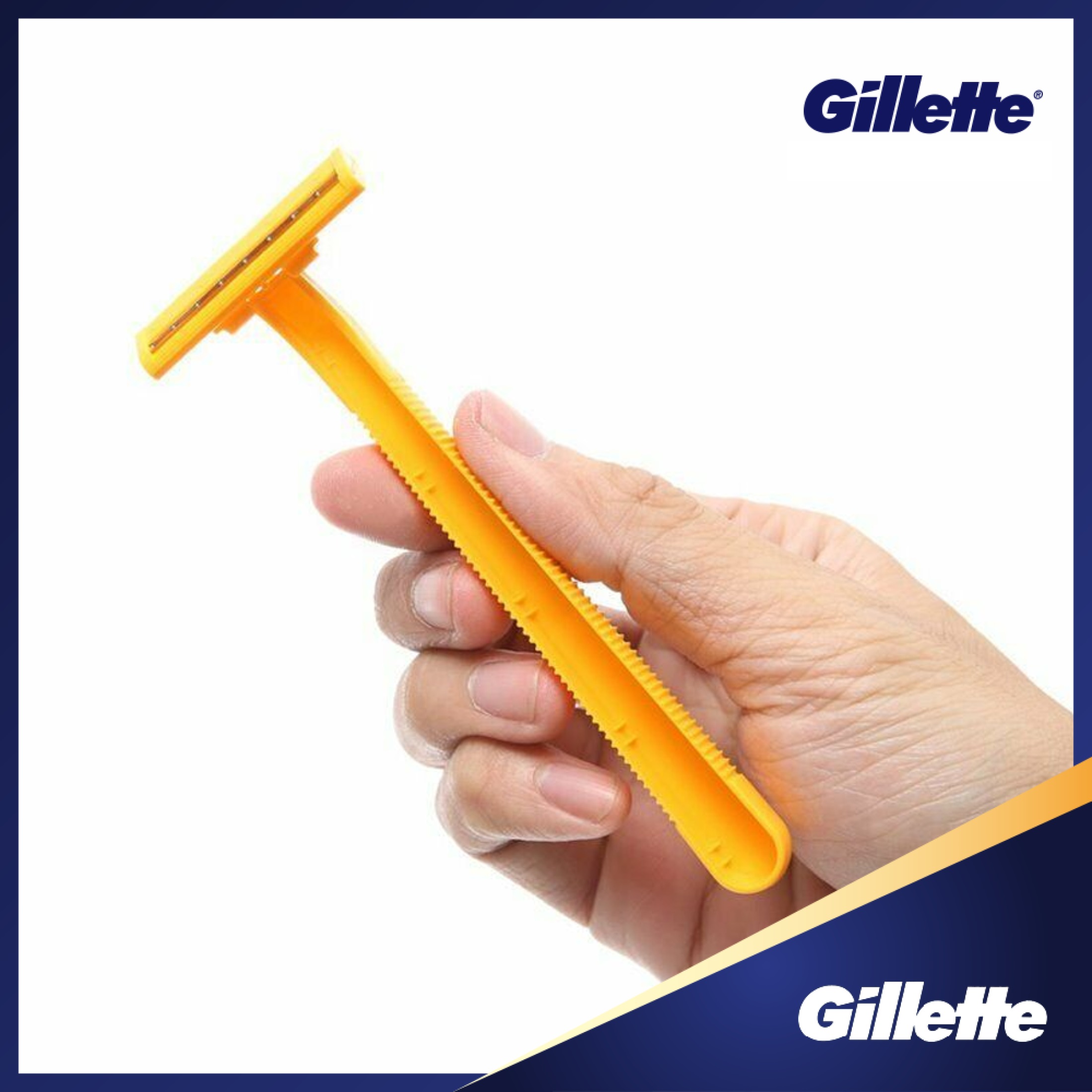 [HCM ship 2h] Combo 3 Gói Dao Cạo Râu Gillette Superthin Cán Vàng (Gói 5+1)