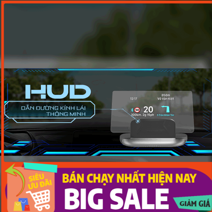 Màn hình hiển thị thông tin Vietmap HUD H1N