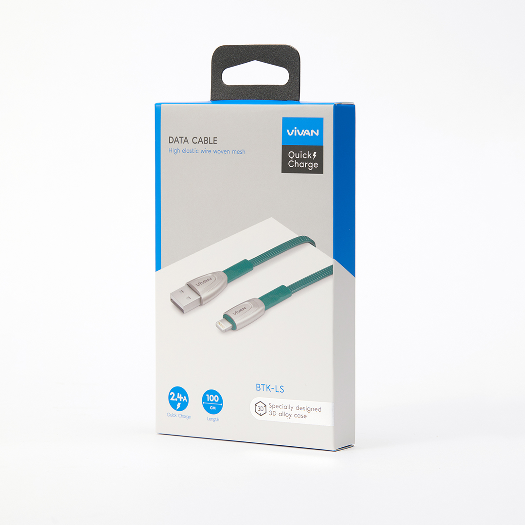 Cáp Sạc Nhanh Iphone/ Type-C/ MICRO USB  VIVAN 3A chiều dài 1m cáp sạc iphone ipad samsung xiaomi oppo vivo huawei chất liệu dây dù chống rối l hàng chính hãng