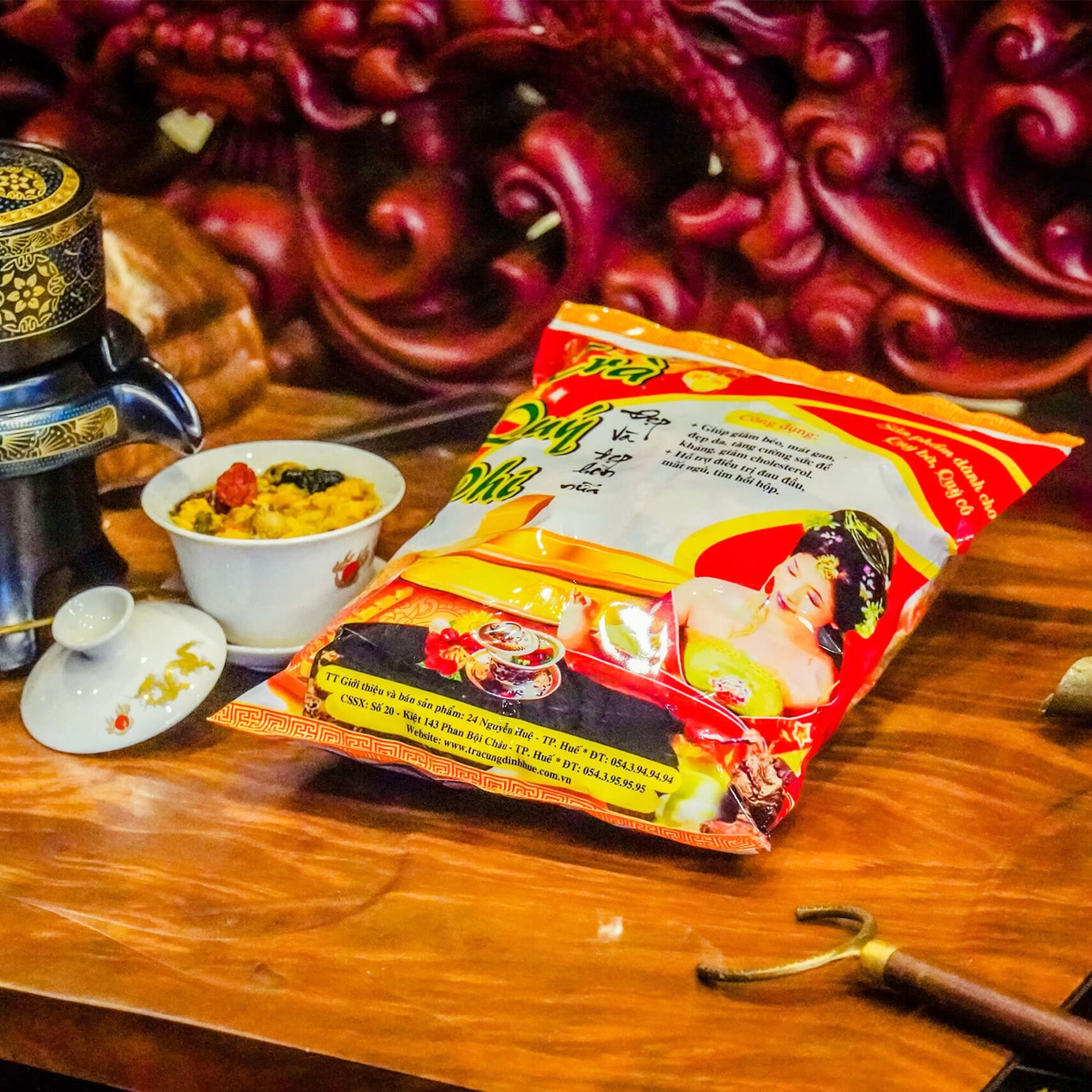 TRÀ QUÝ PHI CUNG ĐÌNH HUẾ ĐỨC PHƯỢNG 360 GRAM