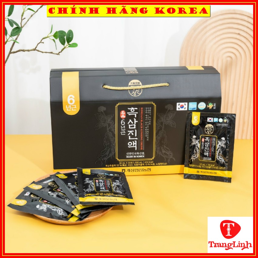 Nước hắc sâm hàn quốc chính hãng, xách 30 gói - Nước sâm hàn quốc - Tăng thể lực, phòng ung thư - tranglinh