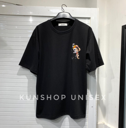 Áo THUN LUFFY MŨ RƠM - MŨ RƠM - TƯỜNG VI UNISEX
