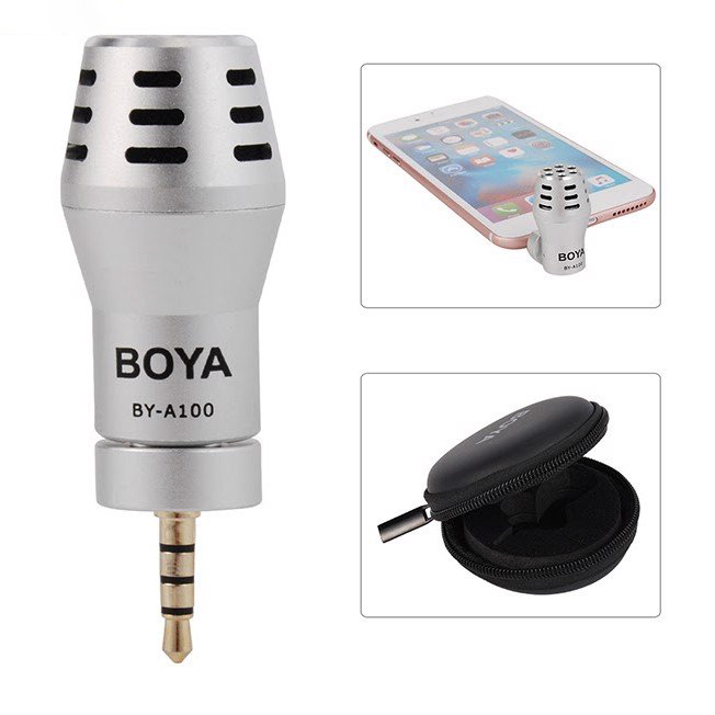 Microphone thu âm cho smartphone Android 3.5mm BOYA BY-A100