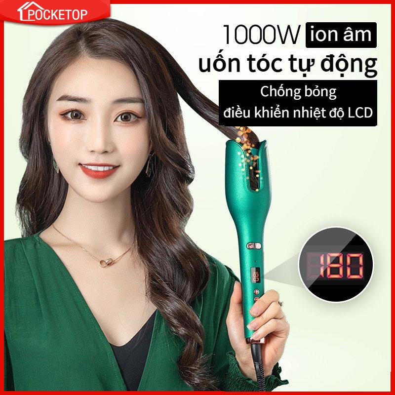 POCKETOP Máy uốn tóc tự động uốn được lượng tóc lớn