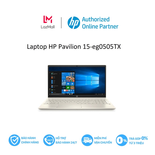 VOUCHER 3 TRIỆU (11/11) Laptop HP Pavilion 15-eg0505TX i5-1135G7/8GD4/512GSSD/15.6FHD/Wlac/BT/3C41WHr/ALUp/VÀNG/W11SL/2G_MX450/46M03PA