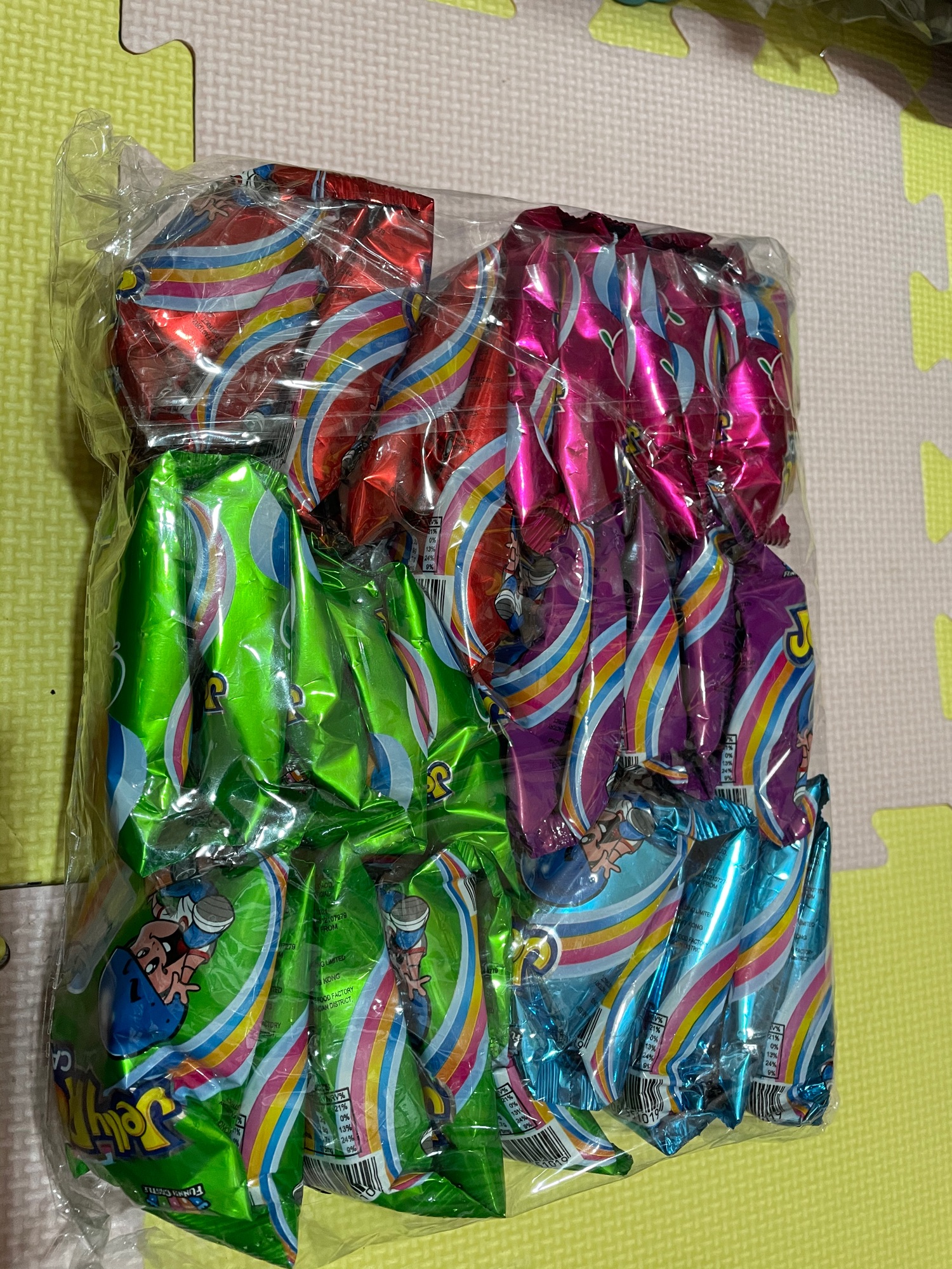 [HCM]KẸO CUỘN TRÁI CÂY JELLY ROLL CANDY ( Bịch 30 gói)