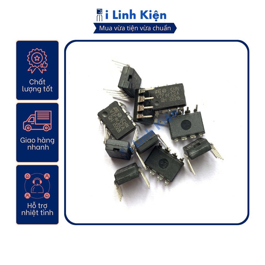 IC nguồn Viper12A chất lượng tốt combo 10 con.