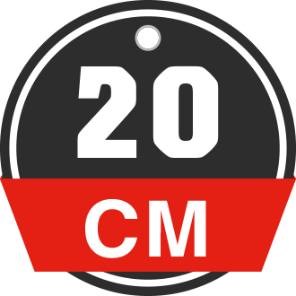 Combo 10 logo waterproof decal sticker 6cm diameter of distance