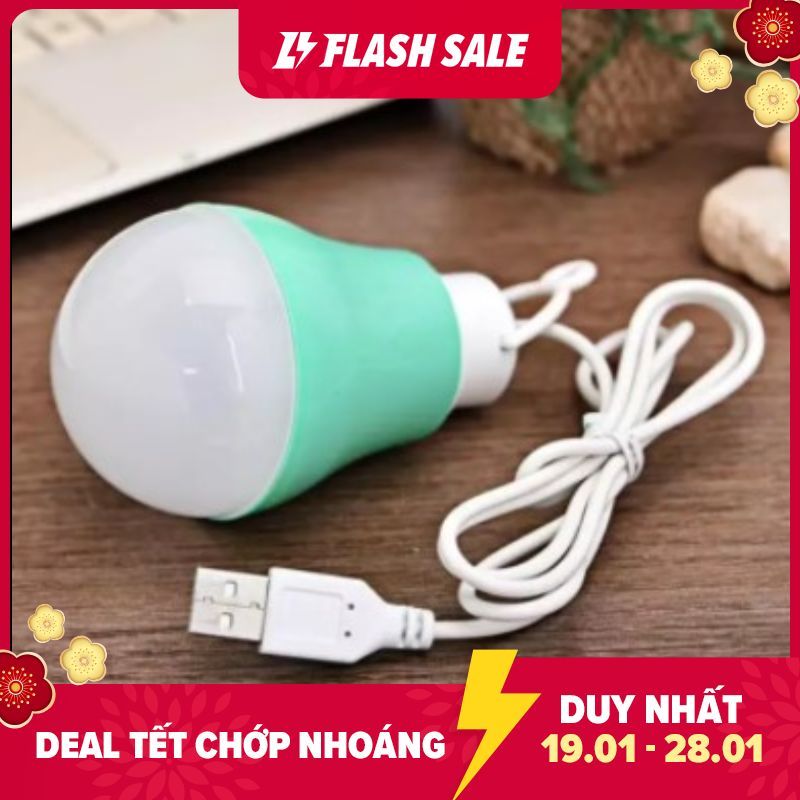 Bóng Đèn Led Bulb USB siêu sáng 5W (Ánh sáng Trắng) thiết kế nhỏ gọn, có thể sử dụng mọi lúc mọi nơi, công suất tiêu thụ điện rất nhỏ