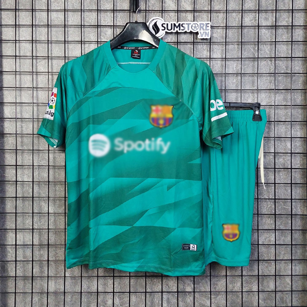 [HCM]Áo Bóng Đá Thể Thao Nam Nữ CLB Barca Xanh Ngọc 2023 - Đồ Đá Banh Thun Lạnh Cao Cấp