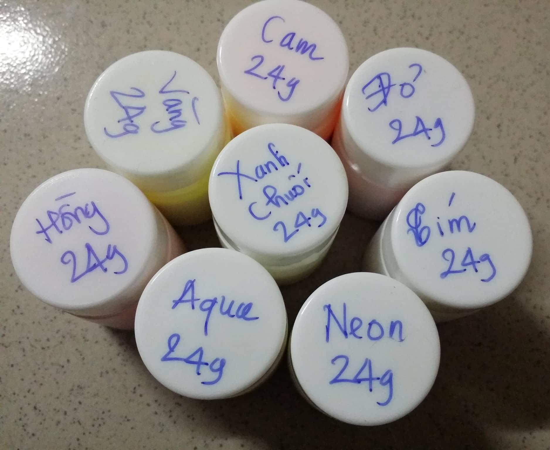 com bo 3 lọ sơn dạ quang 15ml ( tặng cọ vẽ và que vẽ)