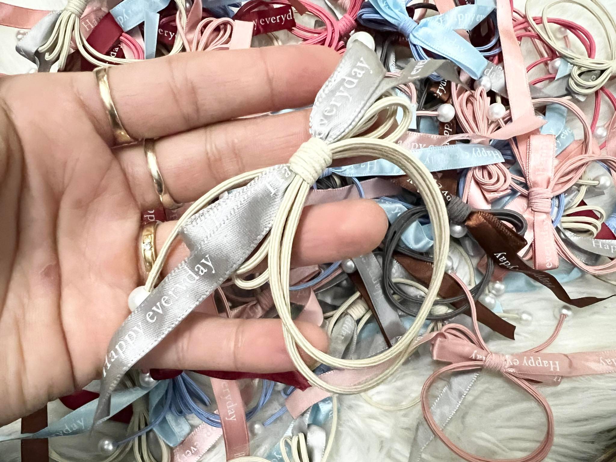 [HCMC] 2-string bow hair tie combo