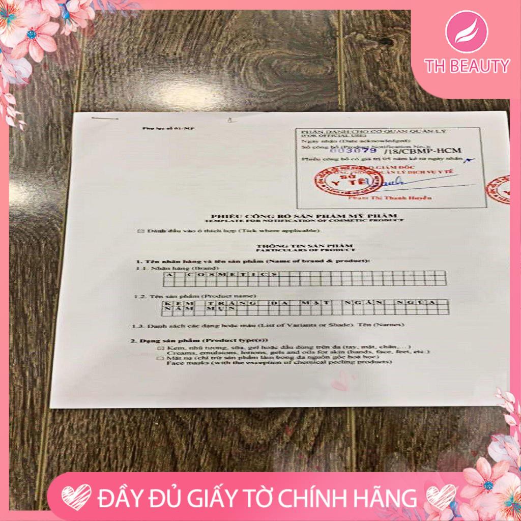 [Chính hãng] Kem Face Pháp Acosmetic trắng da hết nám mụn