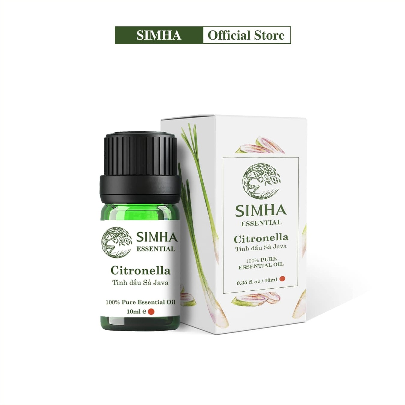 Tinh dầu Sả Java SIMHA khử mùi, chống côn trùng loại 10ml
