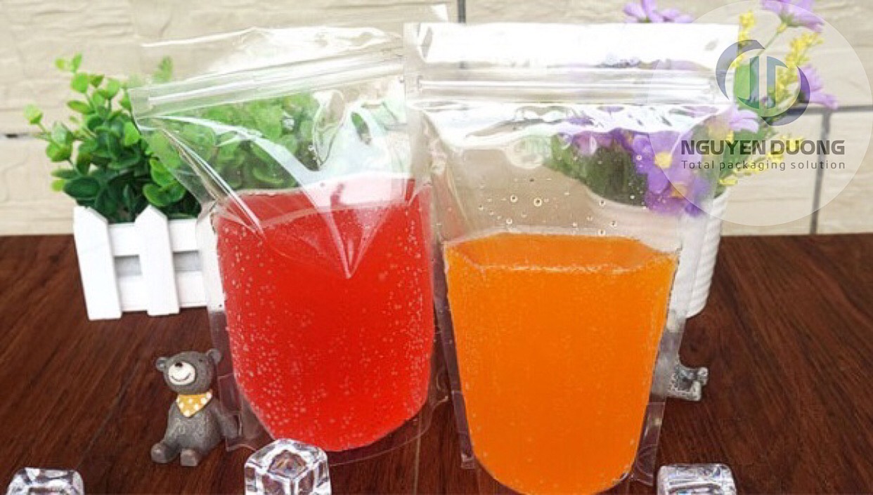 1kg Túi Zip trong suốt đáy đứng