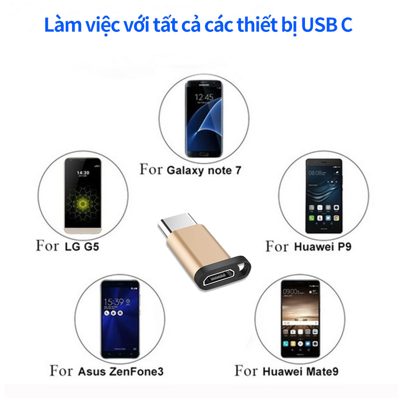 Đầu OTG chuyển đổi cổng USB Type-C chuẩn 3.0
