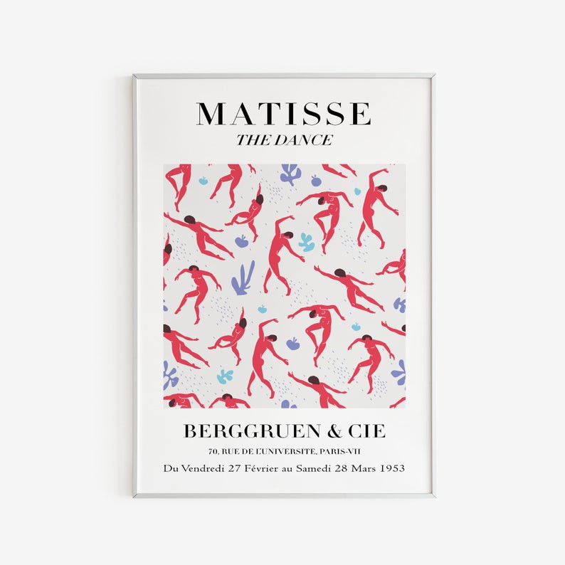 Tranh treo tường | Tranh Henri Matisse - The Dance, Matisse Printable Poster, Modern Wall Print