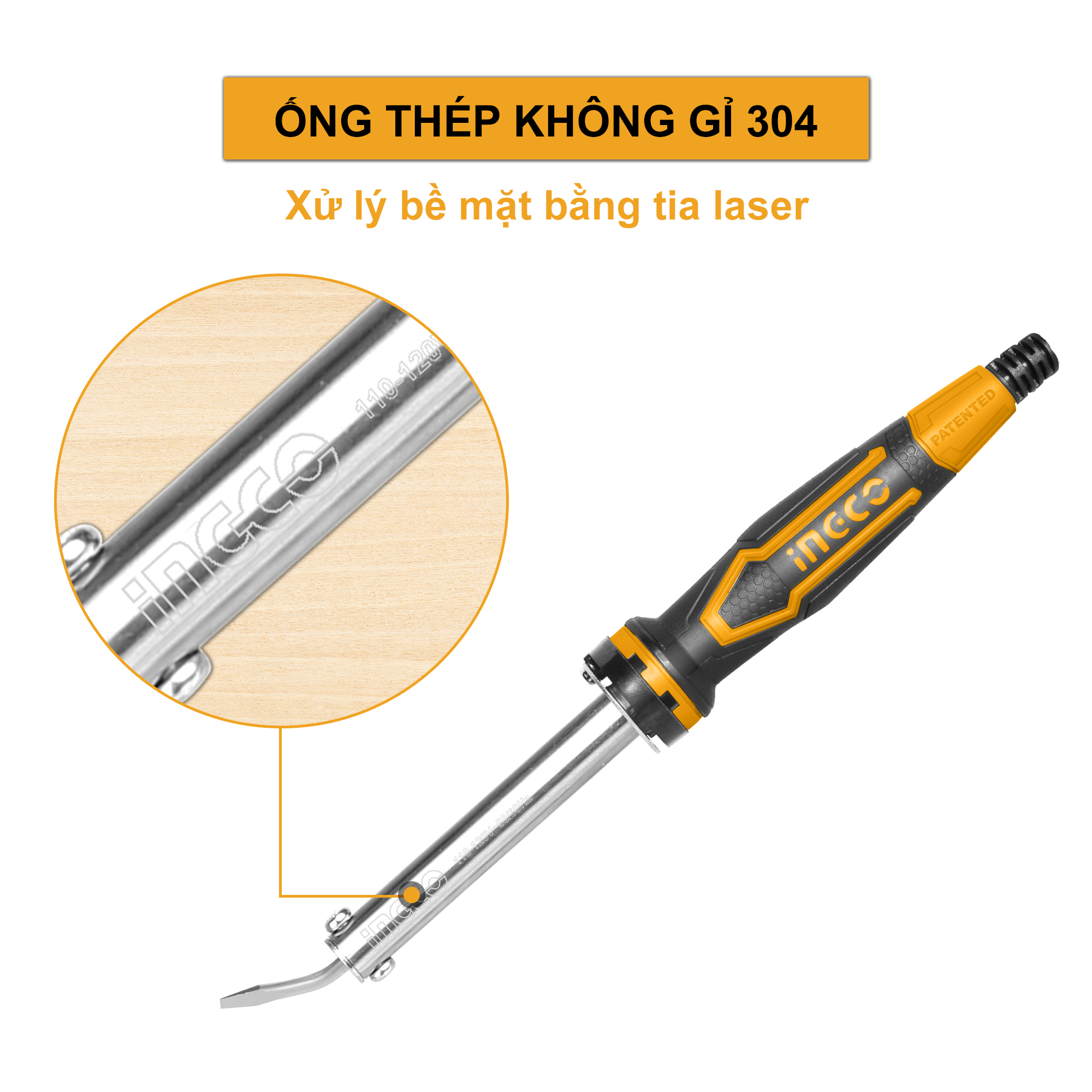 Ingco Si0268 60W Lead-Free Soldering Iron, Heating Time 3 ~ 5 Minutes