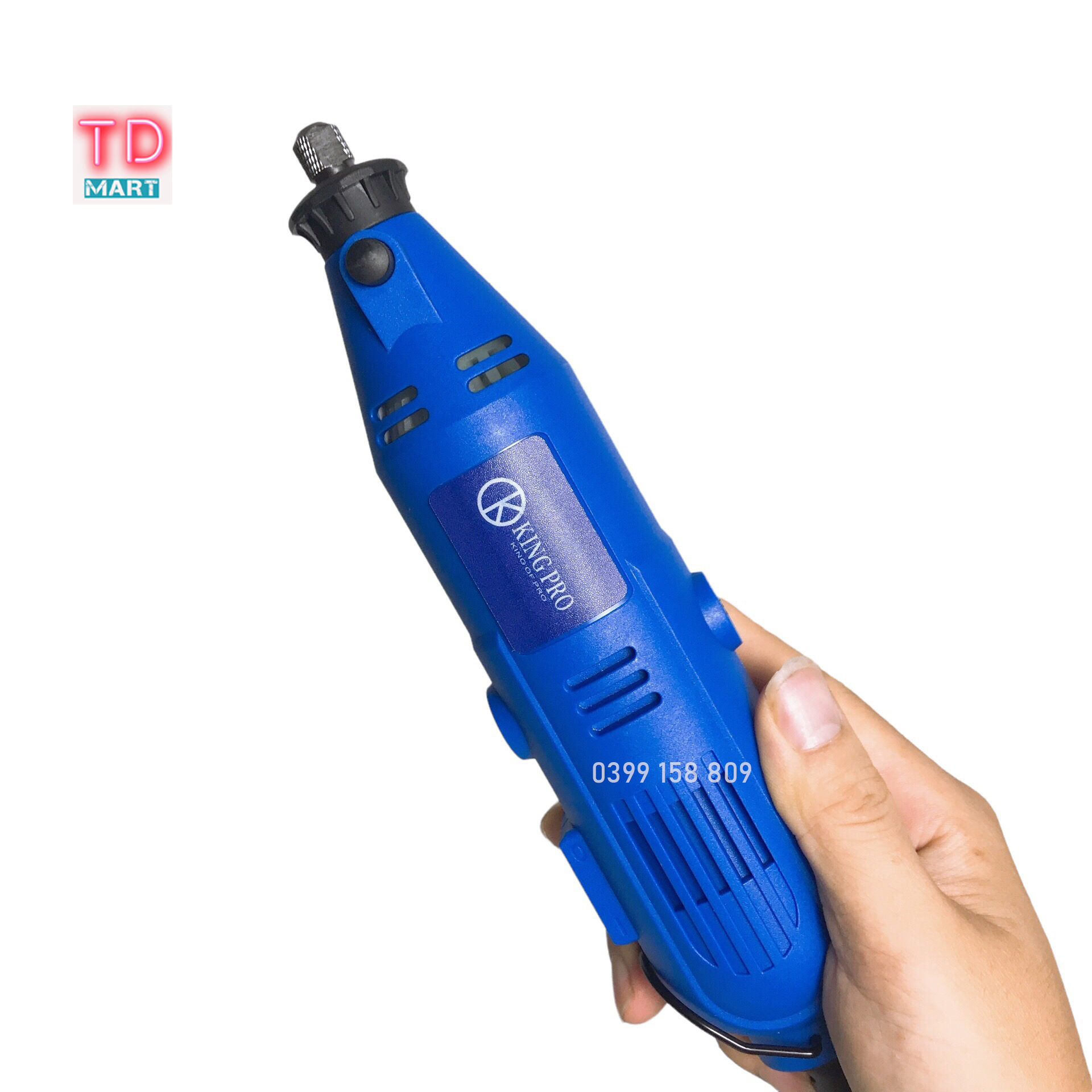 Máy Khoan Mài Khắc mini Đa Năng Kingpro 200W 6 tốc độ - 100 chi tiết
