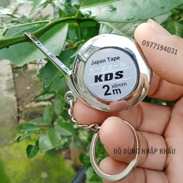 Thước dây rút 2m móc khóa cao cấp Japan hiệu KDS siêu bền
