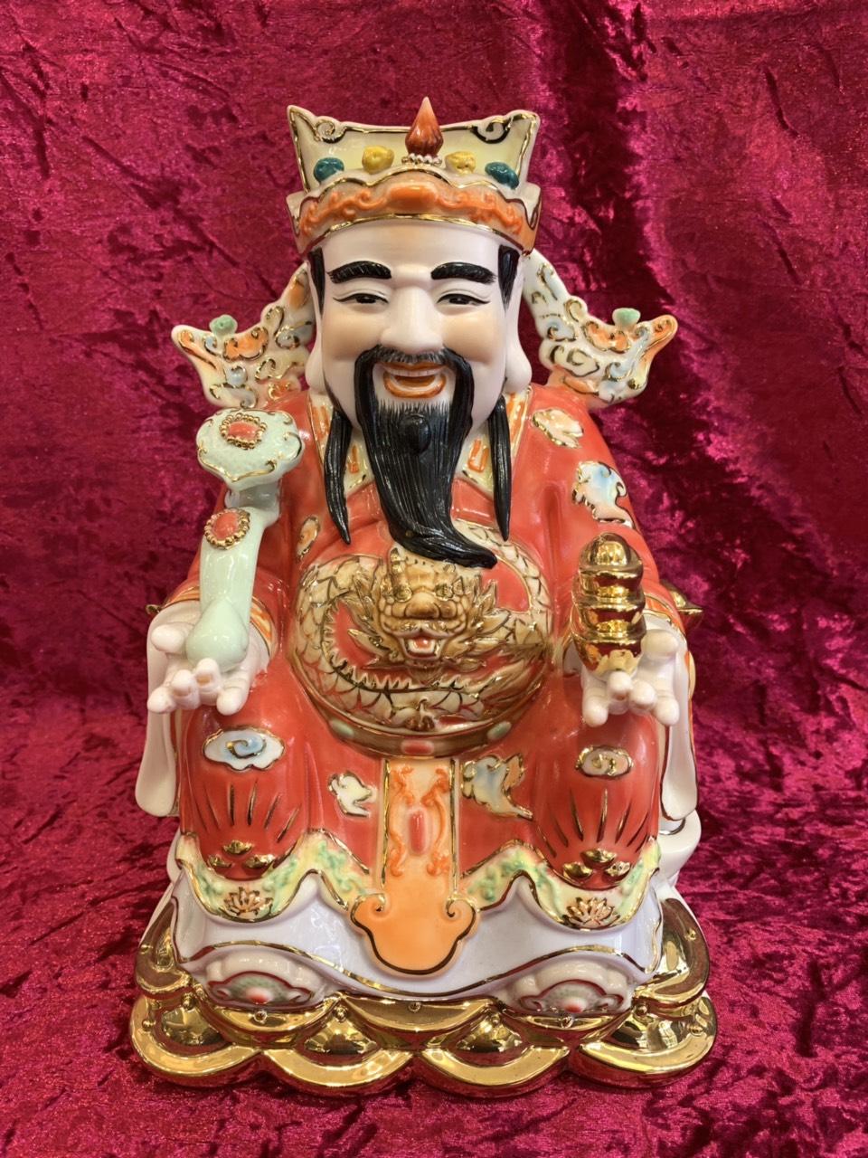 THẦN TÀI ÔNG ĐỊA SỨ MÀU 27 CM
