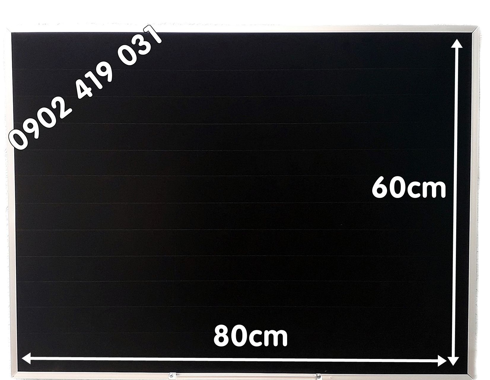 Bảng đen viết phấn size 60 x 80cm ( Tặng hộp phấn )