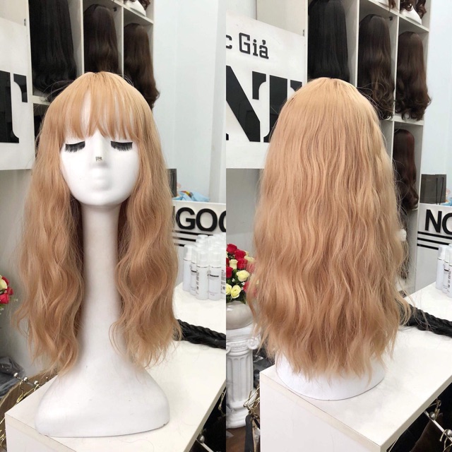 Tóc giả nữ cả đầu Tóc giả nguyên đầu xù lửng