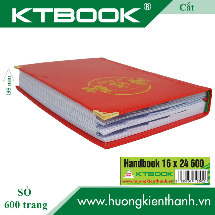 SỔ BÌA DA CAO CẤP HANDBOOK DÀI 600 TRANG CẮT GÓC