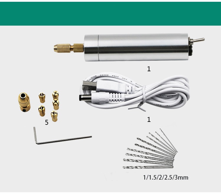 Bộ máy khoan mini cáp USB 5V DC