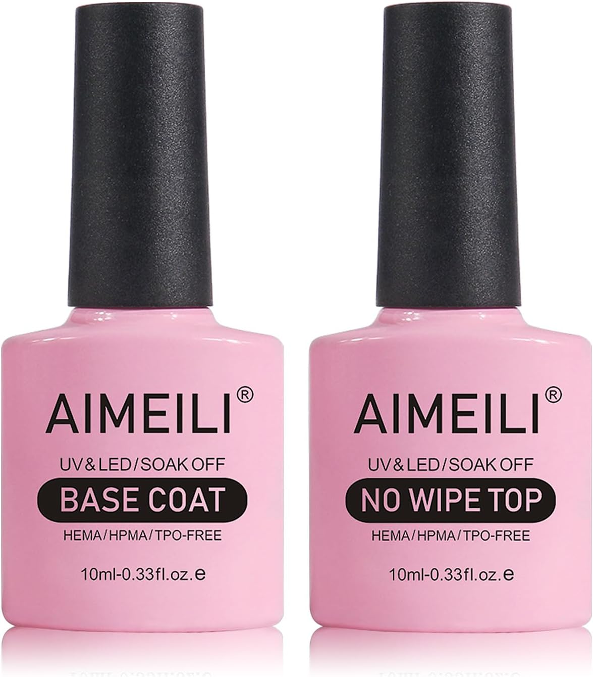 Gel sơn móng tay aimeili gel nail polish no wipe top and base coat set
