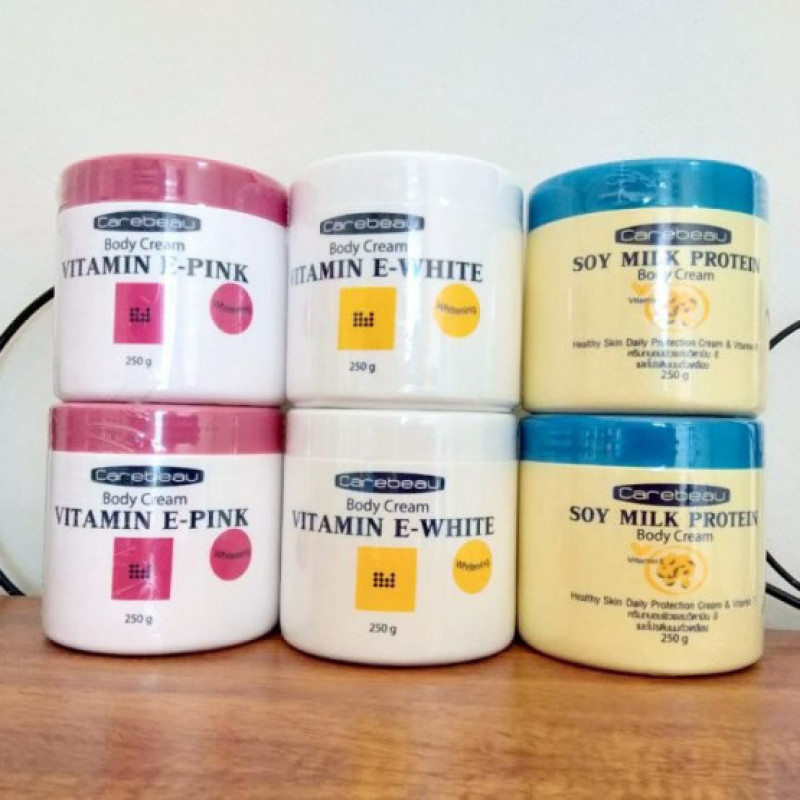 Kem Dưỡng Thể Trắng Da Carebeau Vitamin E Whitening Body Cream 250g