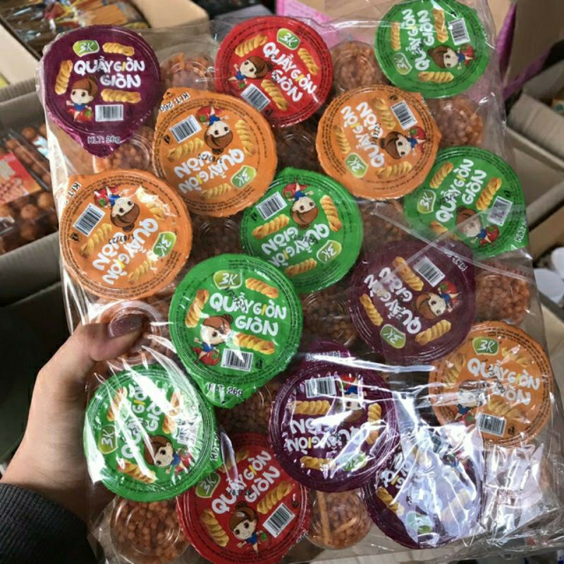 Bịch 30 Cốc Tăm Quẩy Cay Giòn