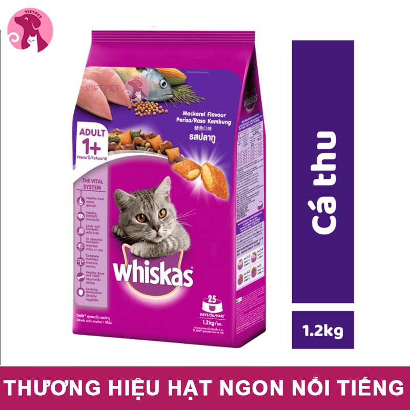 Whiskas - Thức Ăn Cho Mèo Lớn Dạng Hạt
