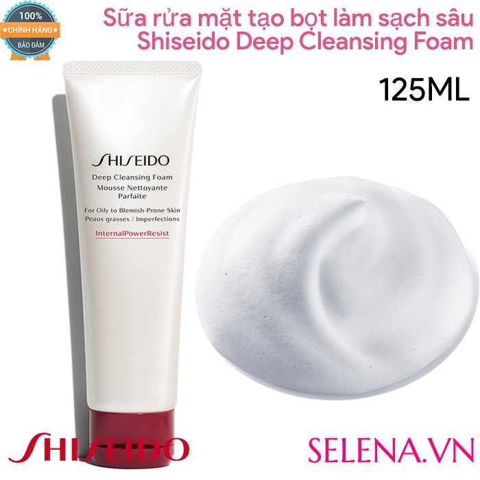 [CHÍNH HÃNG] Sữa rửa mặt tạo bọt Shiseido Deep Cleansing Foam 125ml
